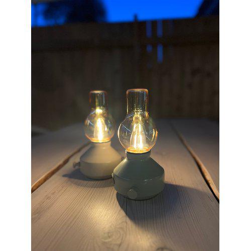 Glimt Bordslampa Utomhus Laddbar sand