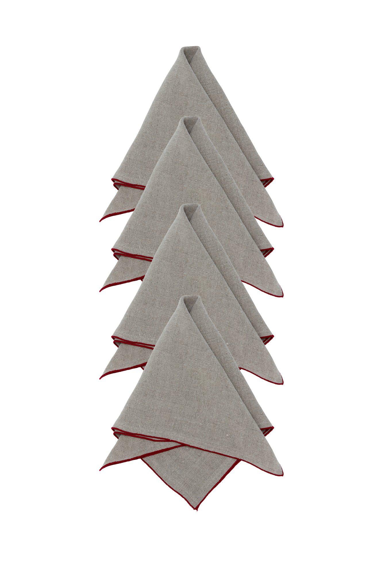 Celine Servett 4P Röd 45x45cm