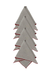 Celine Servett 4P Röd 45x45cm