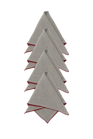 Celine Servett 4P Röd 45x45cm