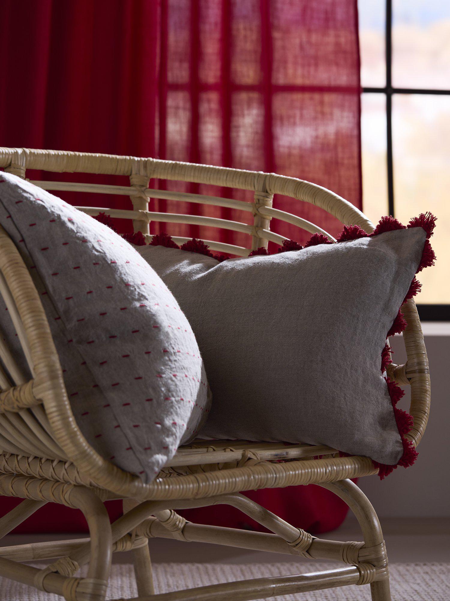 Harriet Kuddfodral Röd 50x50cm