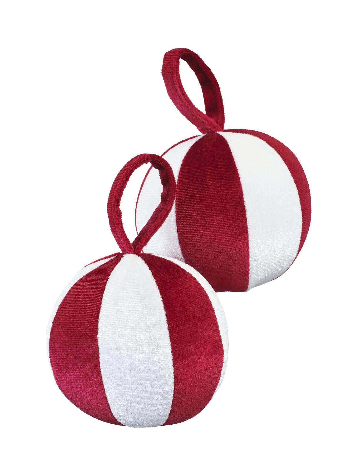 Kula Dekoration 2P Röd 10cm