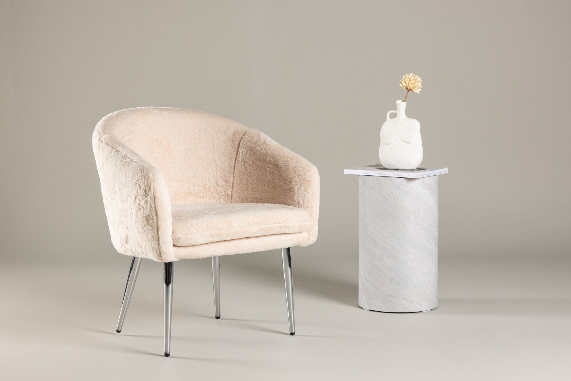 Wanda Fåtölj Teddy, Beige