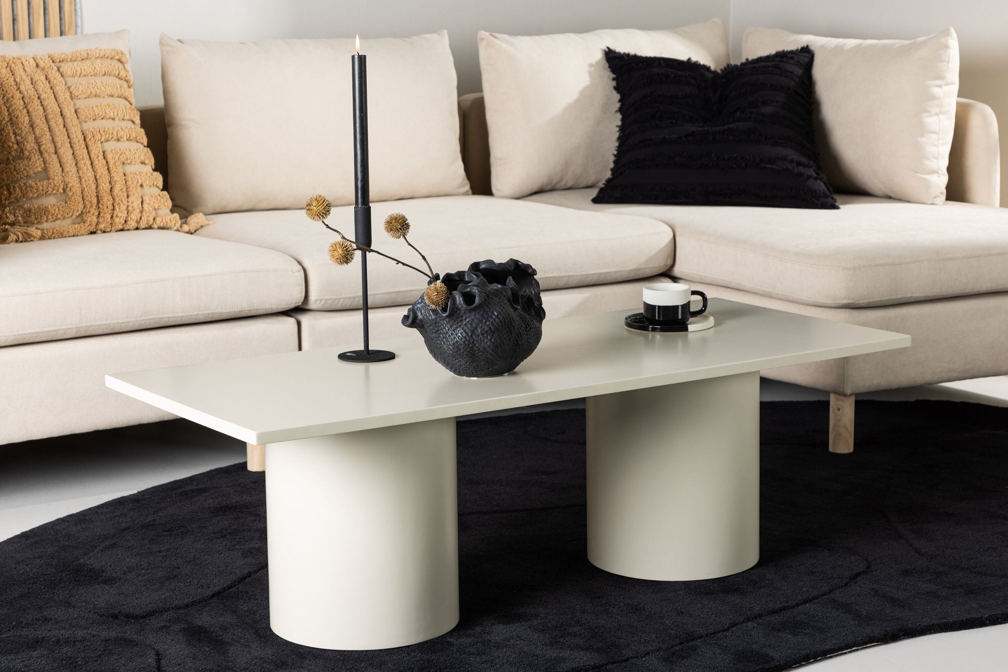 Sandvika Soffbord, Beige