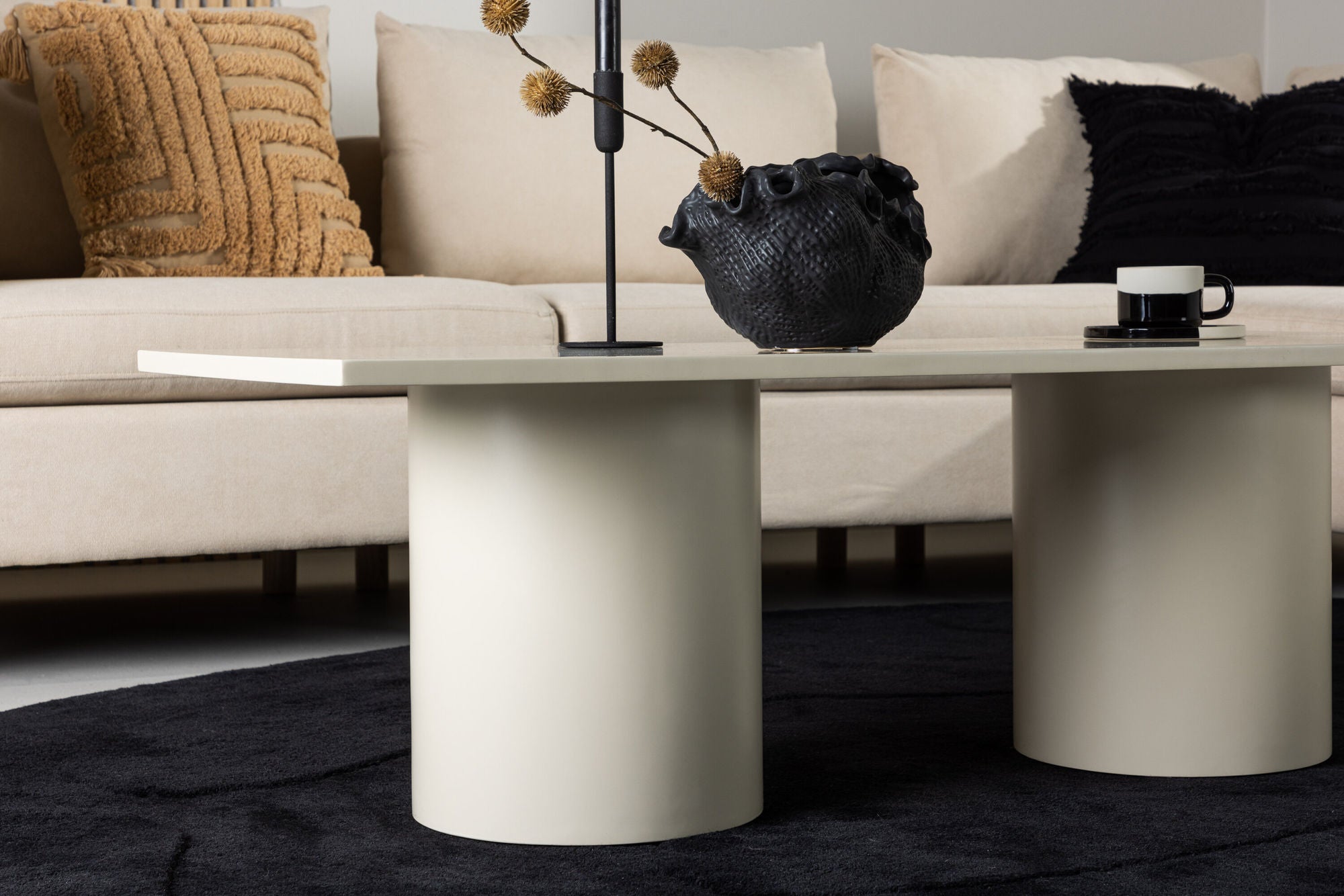Sandvika Soffbord, Beige