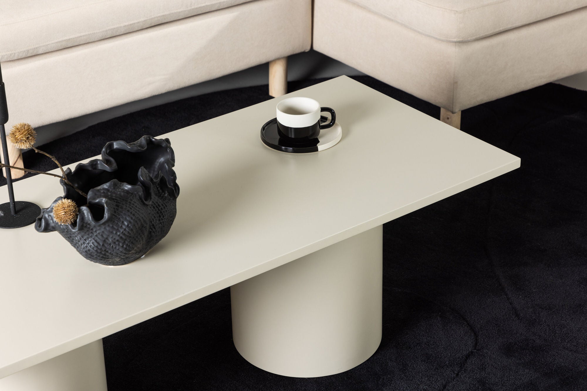 Sandvika Soffbord, Beige