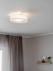 Sam plafond linne Vit 33cm