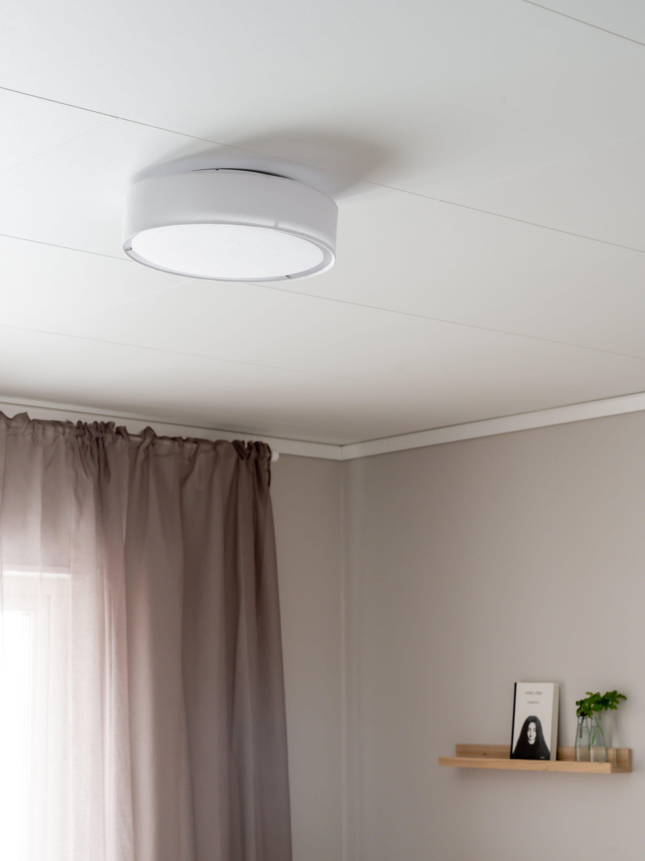 Sam plafond linne Vit 33cm