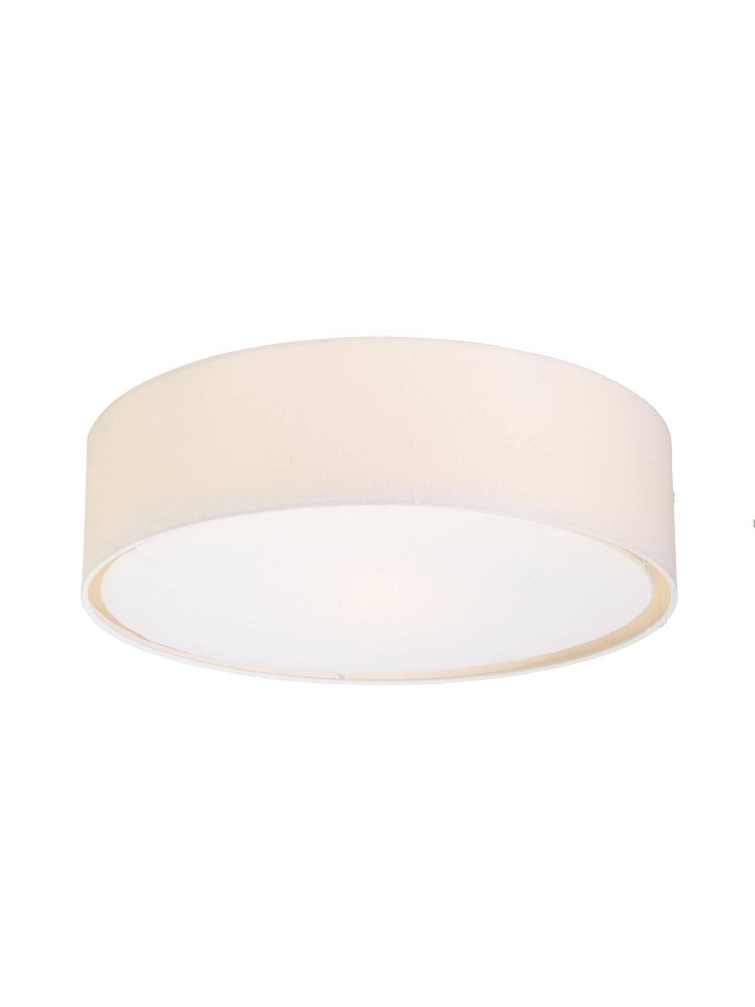 Sam plafond linne Vit  45cm