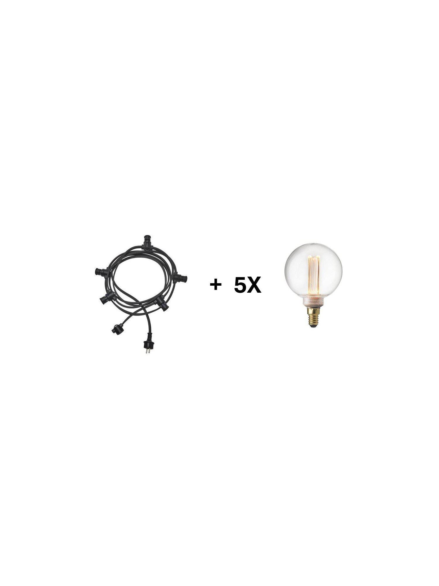 Future LED pkt E14 5x ww2000 G80,  4,2m