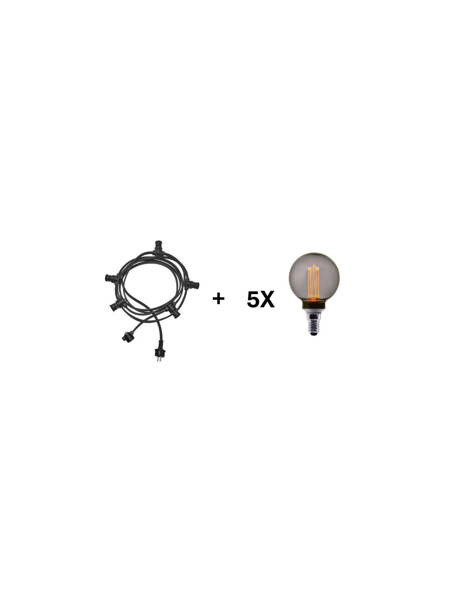 Future LED pkt E14 5x smoky G80,  4,2m