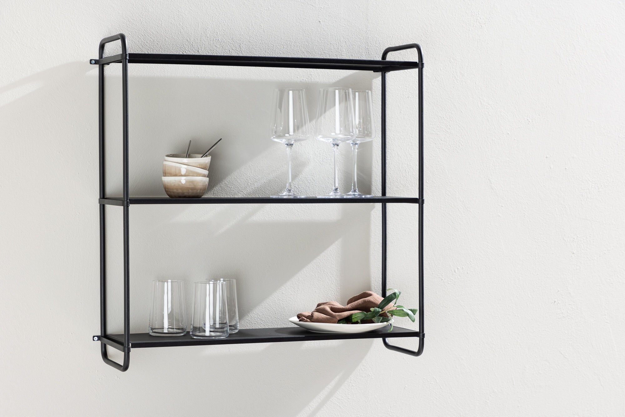 Lyon Vägghylla 62cm, Svart