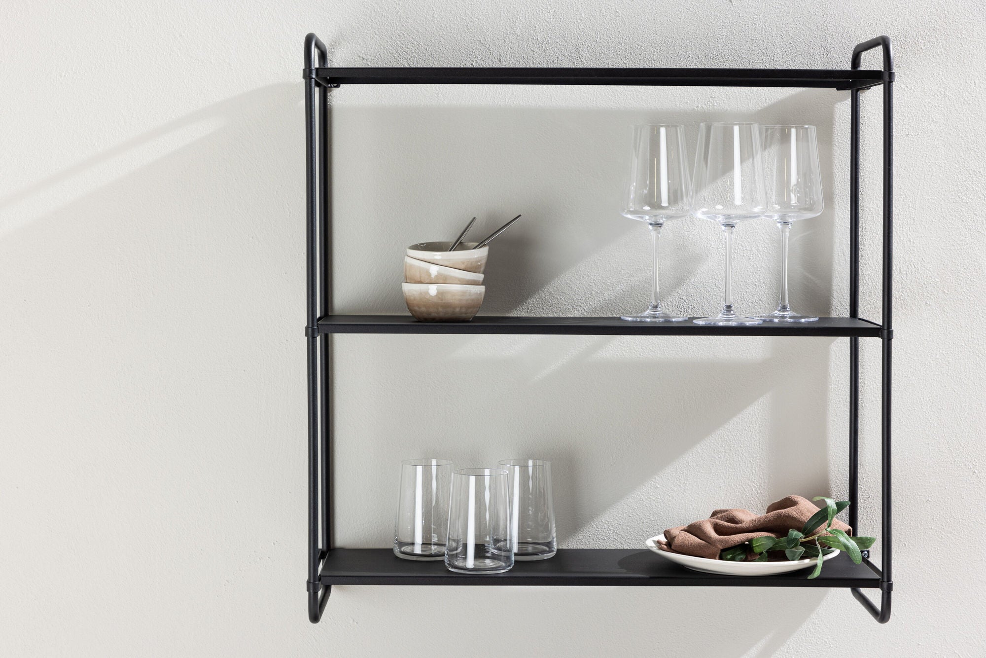 Lyon Vägghylla 62cm, Svart