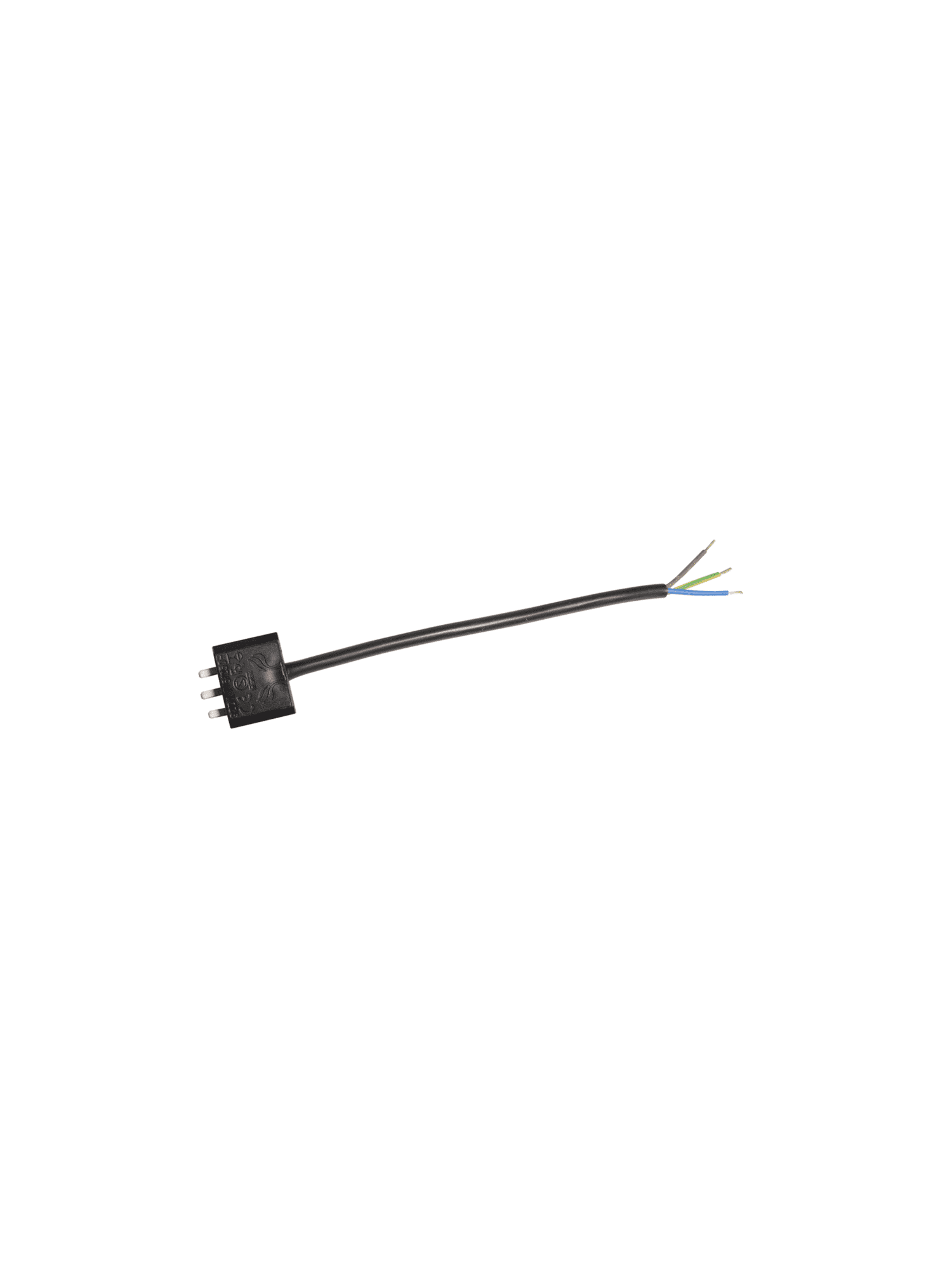 Takkontakt DCL Svart 20cm kabel Jordad