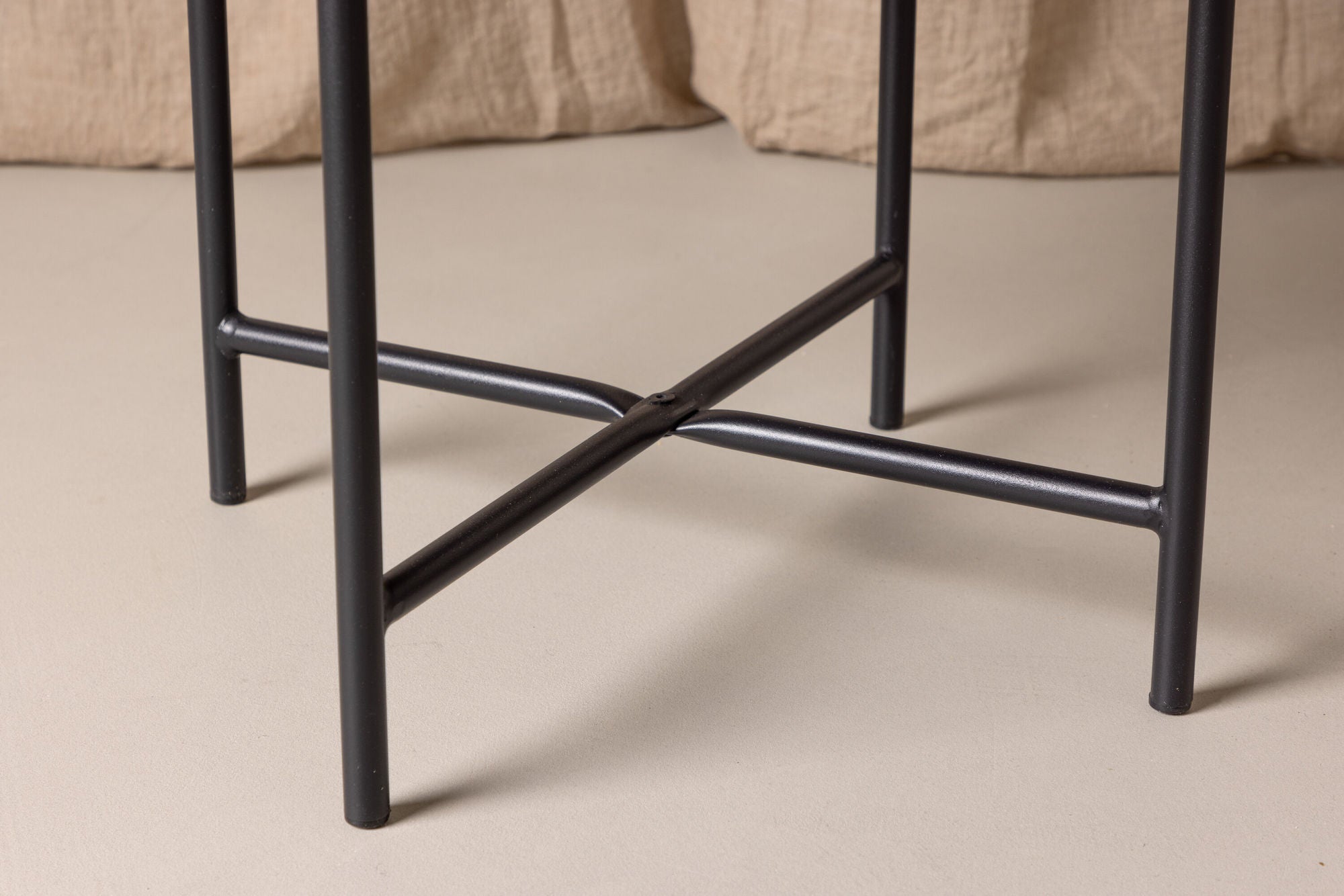 Stella Matstol Sammet Svart, 2-Pack
