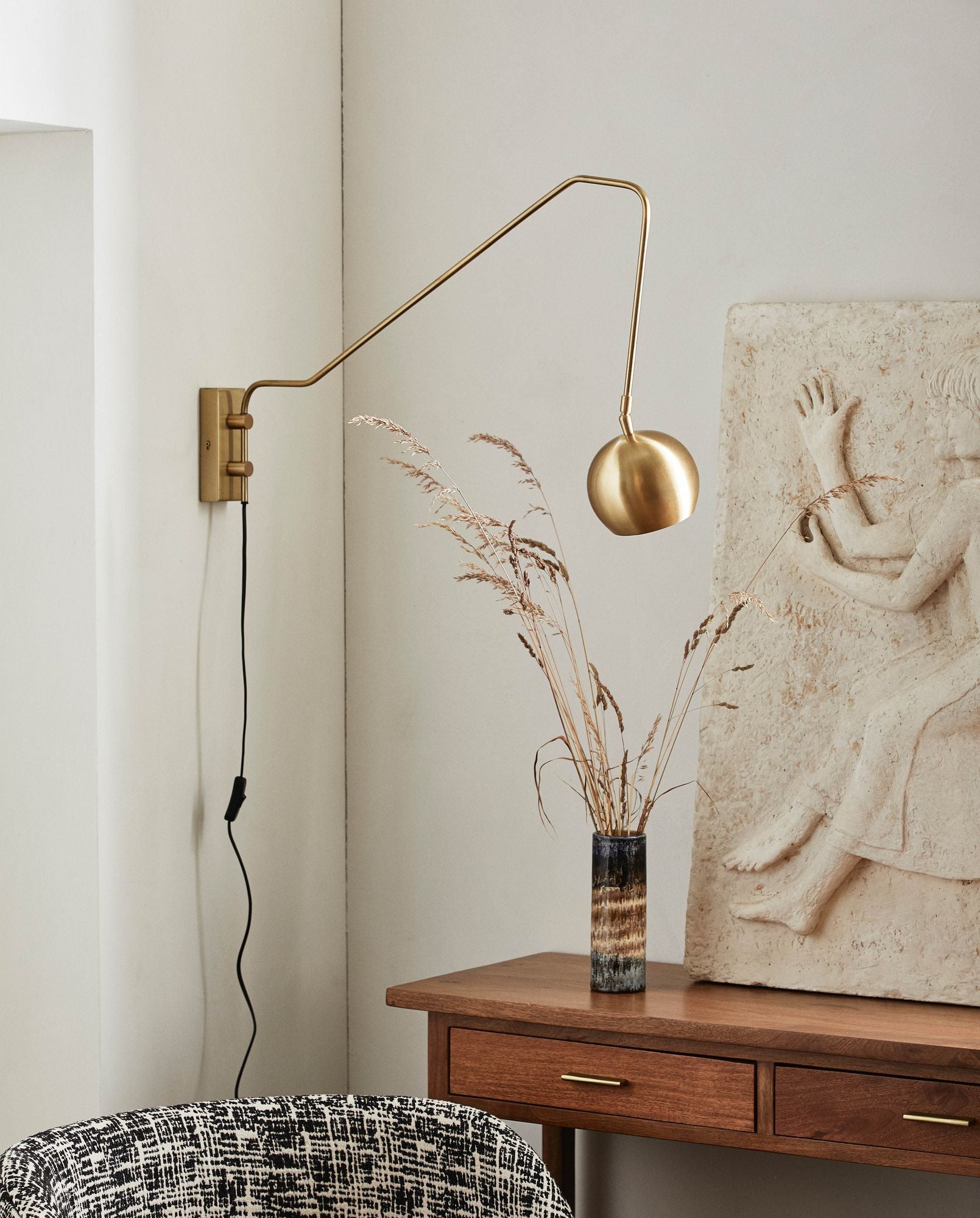 ATHENE Vägglampa, Guld