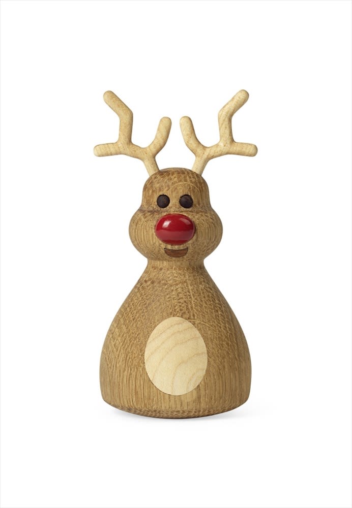 Woozie Ren Trädekoration 12 cm, Ek