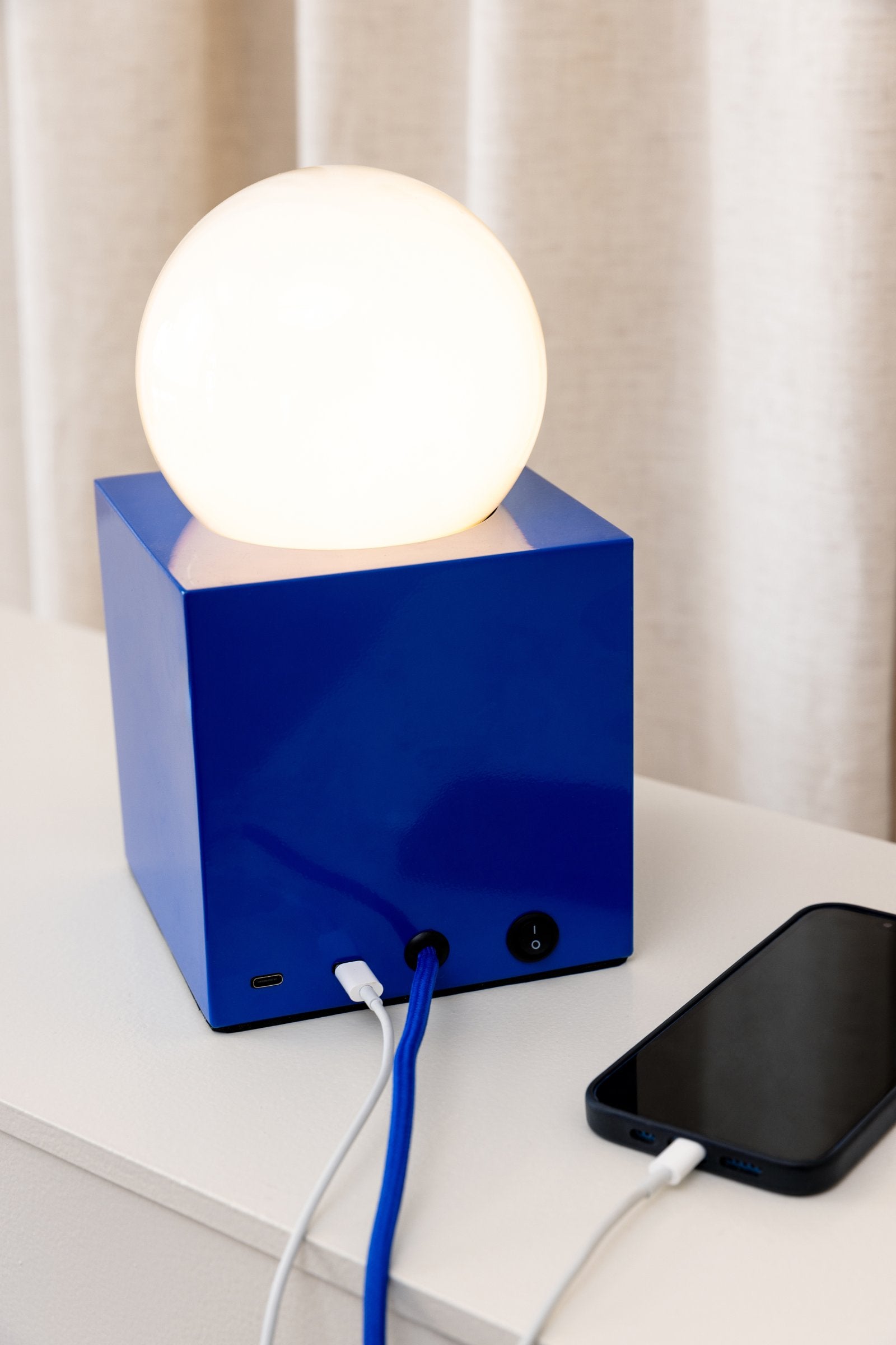 Bordslampa Bob 14 Blå