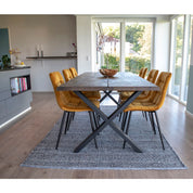 Toulon matbord 200x95, Brun