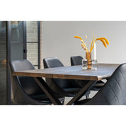 Toulon matbord 200x95, Brun