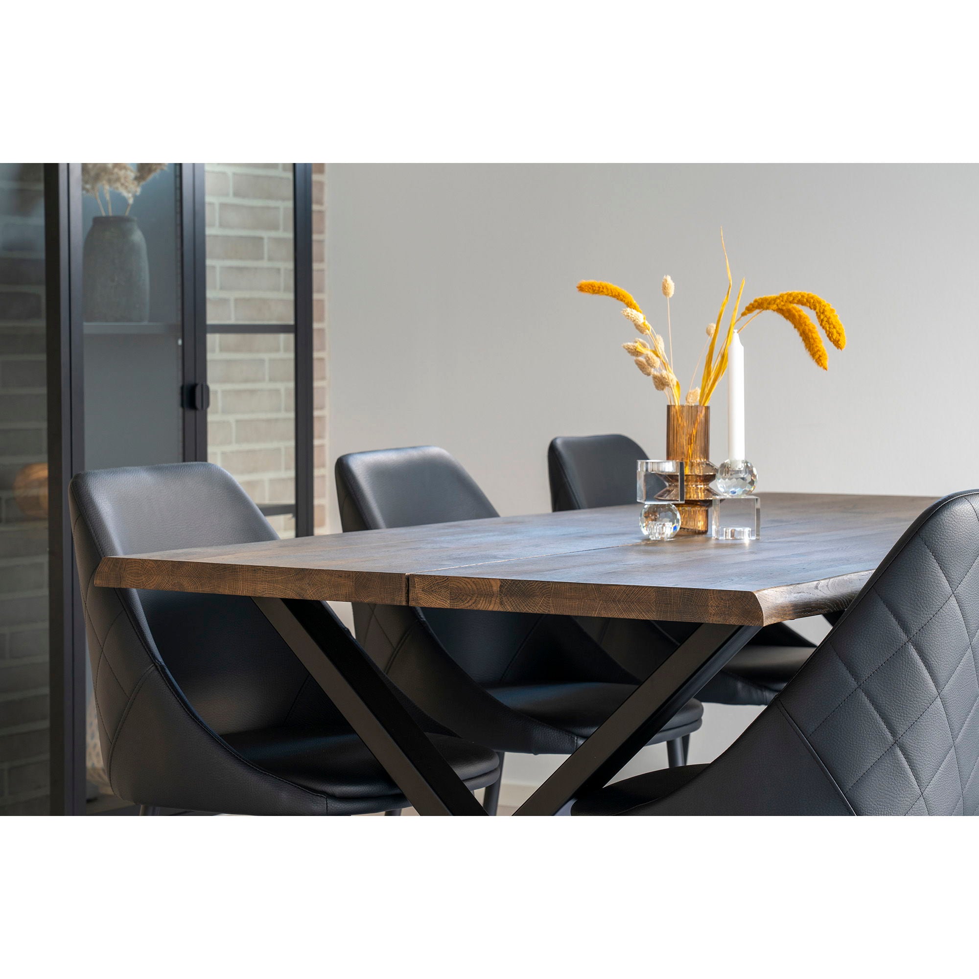 Toulon matbord 200x95, Brun