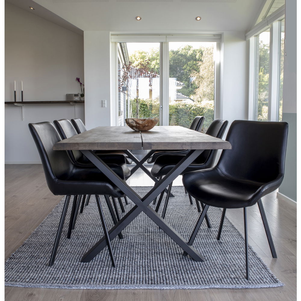Toulon matbord 200x95, Brun