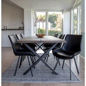 Toulon matbord 200x95, Brun