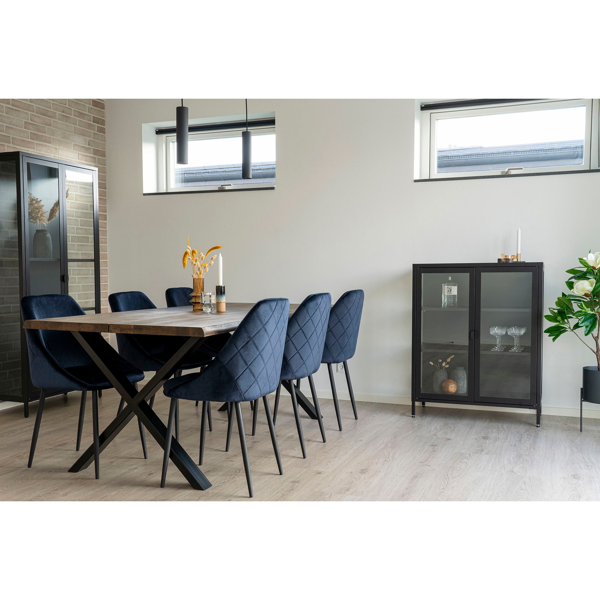 Toulon matbord 200x95, Brun