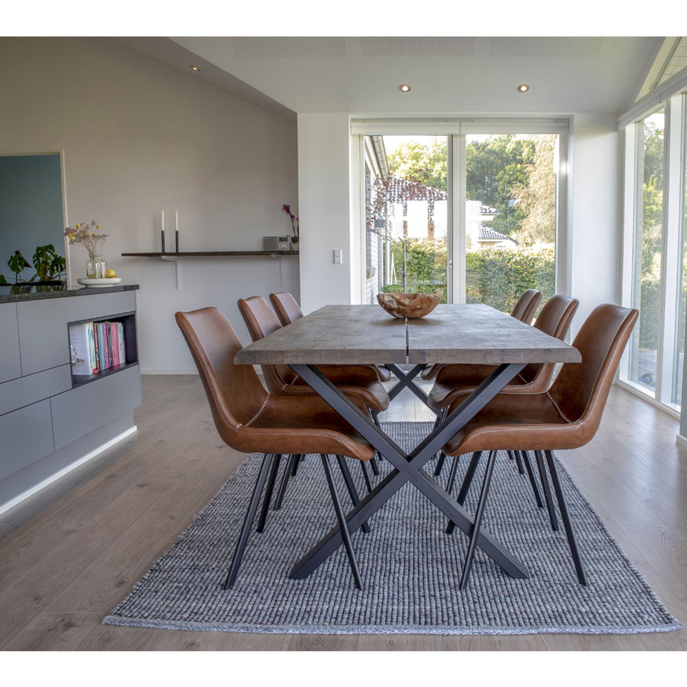 Toulon matbord 200x95, Brun