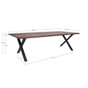 Toulon matbord 300x100, Smoked