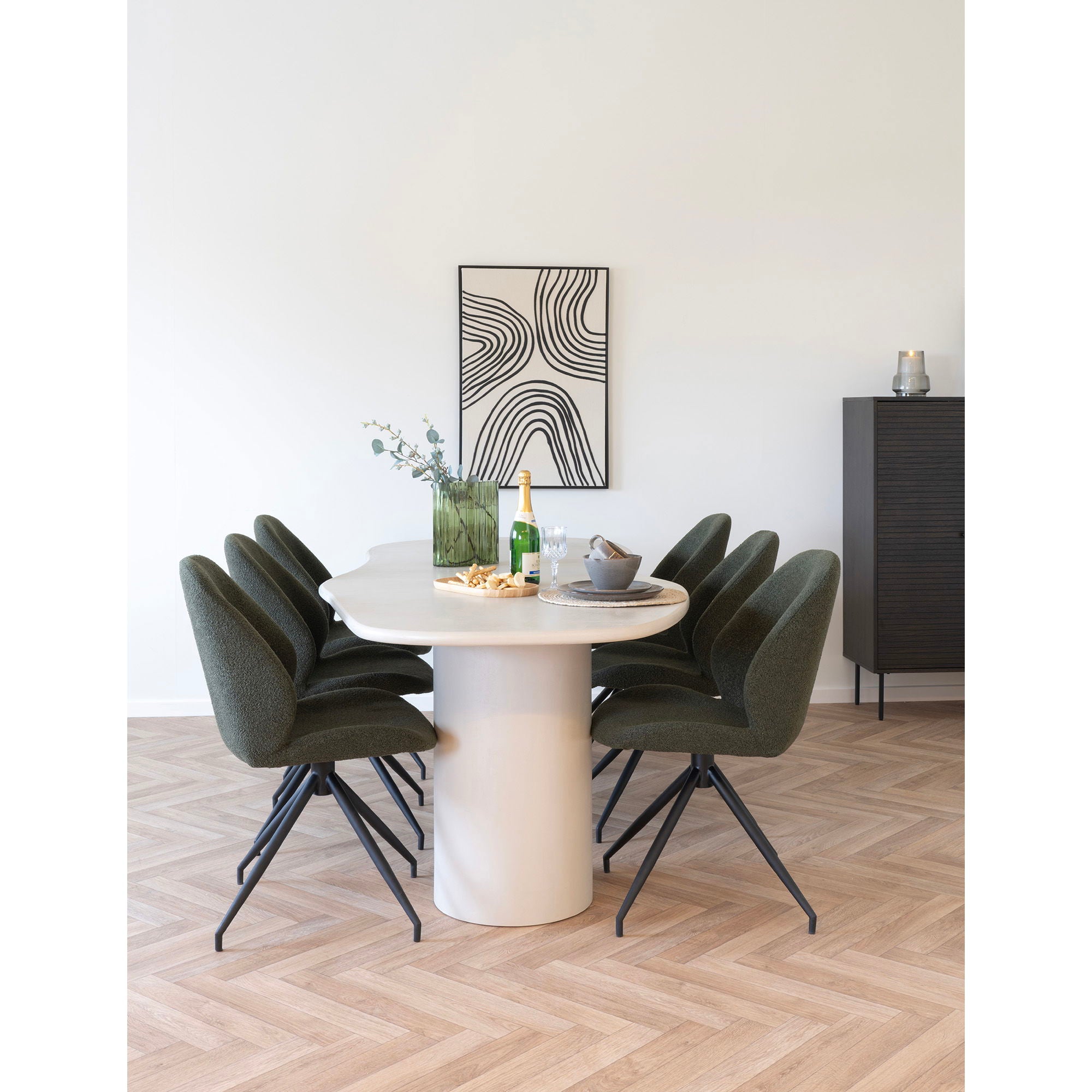 Maranola matbord 240x96, Ljusgrå