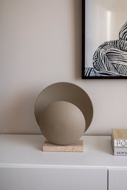 Bordslampa Orbit Beige/Travertin