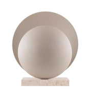Bordslampa Orbit Beige/Travertin