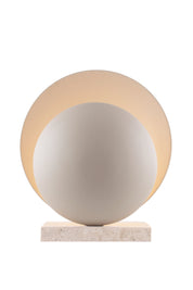 Bordslampa Orbit Beige/Travertin