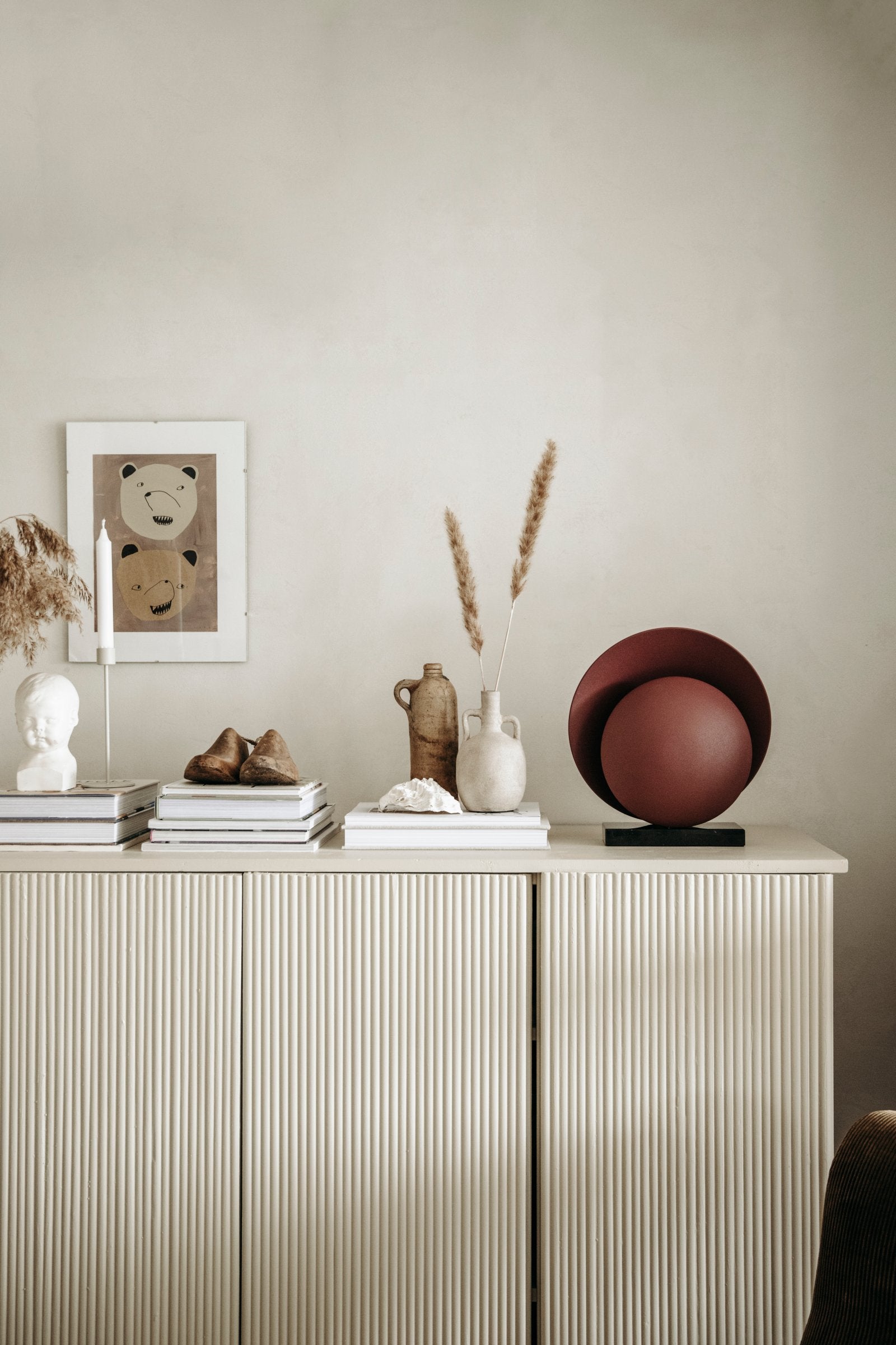 Bordslampa Orbit Maroon