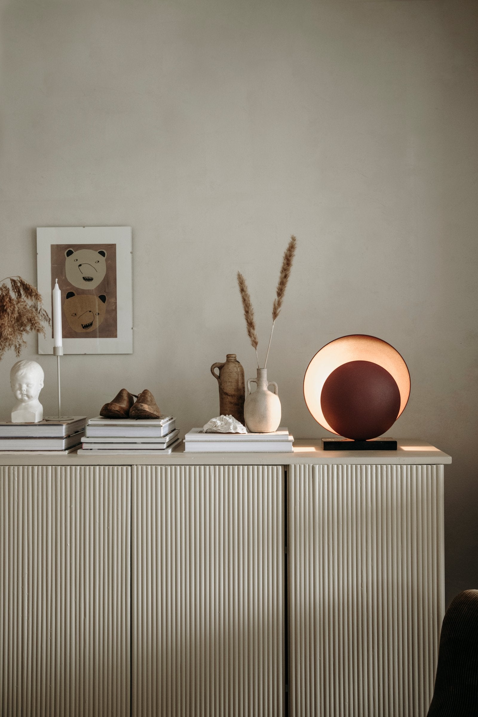 Bordslampa Orbit Maroon