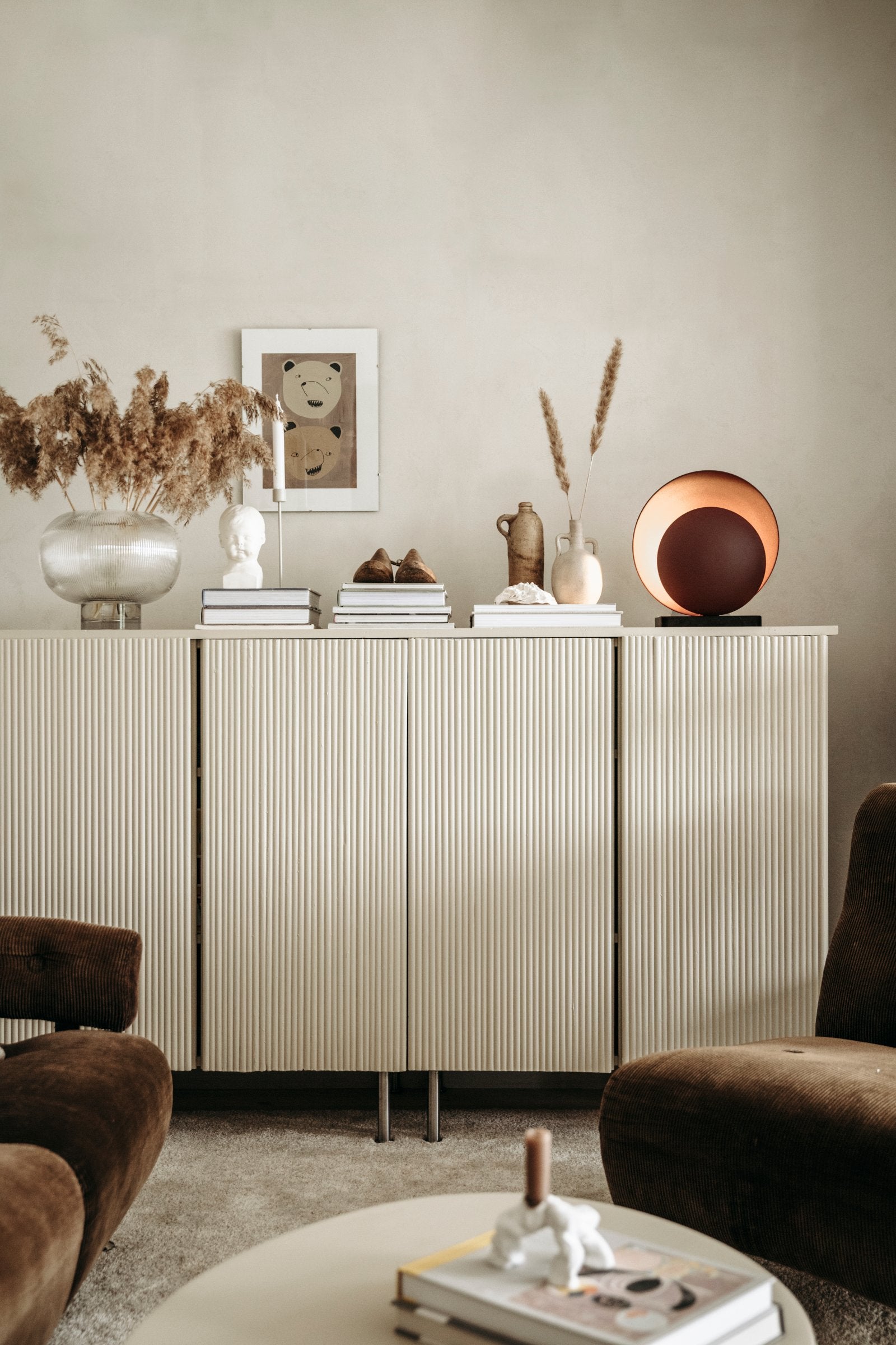 Bordslampa Orbit Maroon