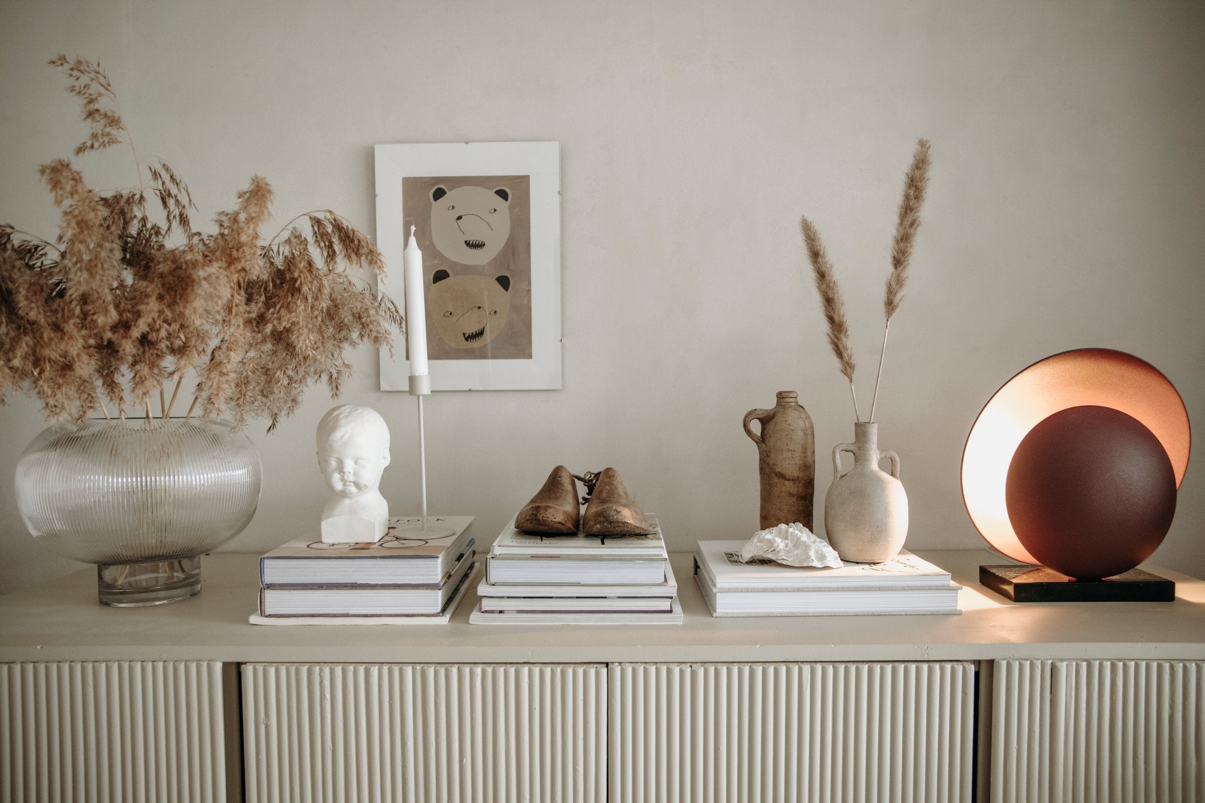 Bordslampa Orbit Maroon