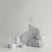 Calma Ljuslykta 9,5 cm Lily White 2-pack