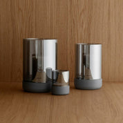 Calma Ljuslykta Large 22,5 cm Steel Grey/Smoke