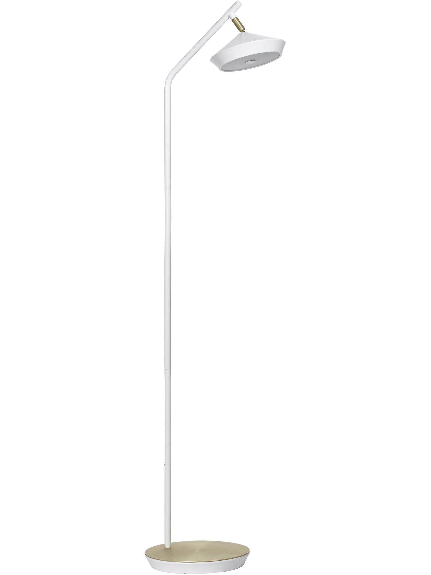 Geometri Golvlampa Vit/guld 135cm