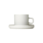 Pilar Kaffekoppar med fat Moonbeam, 2-Pack