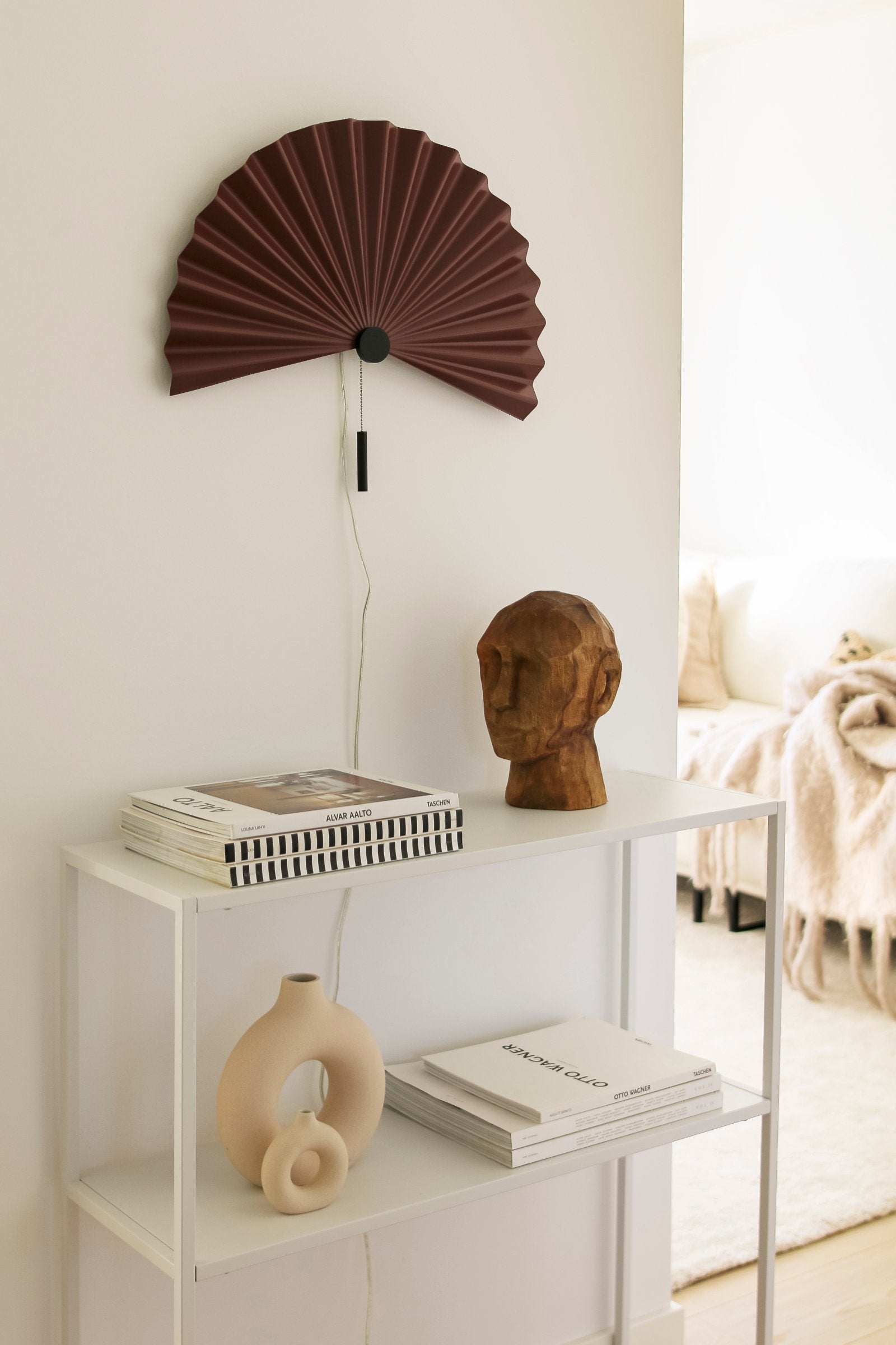 Vägglampa Zen 50 Maroon