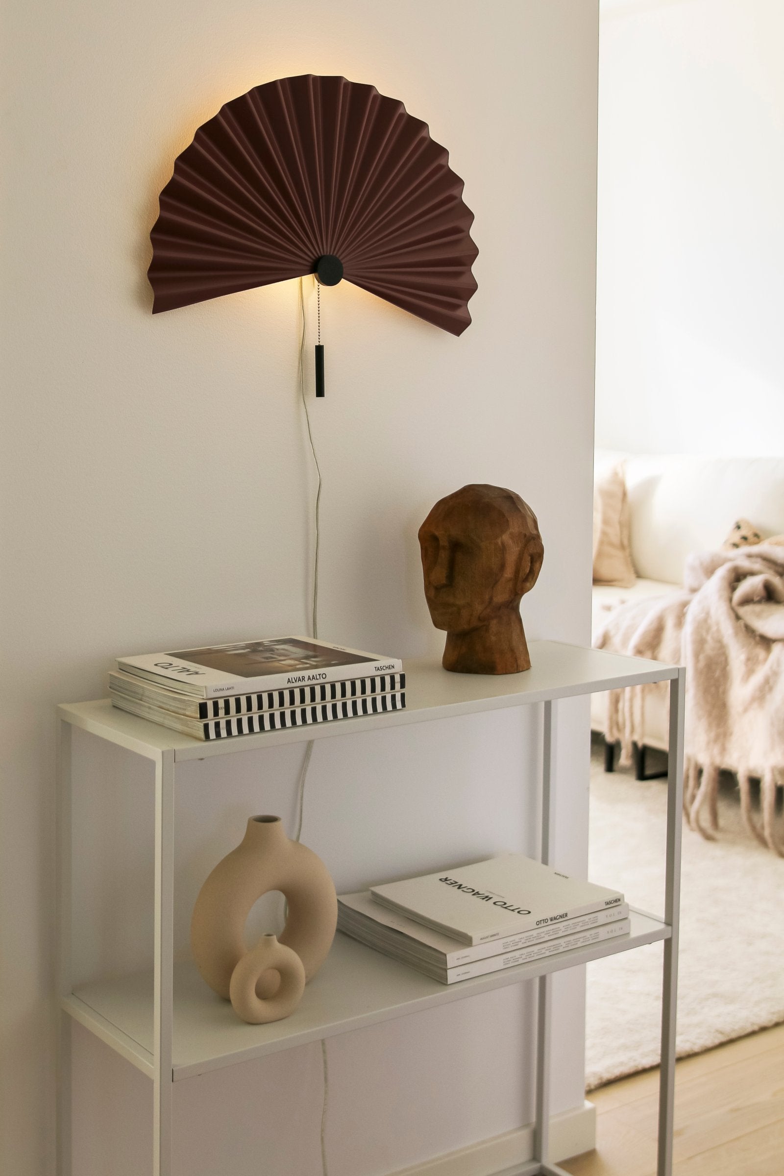 Vägglampa Zen 50 Maroon