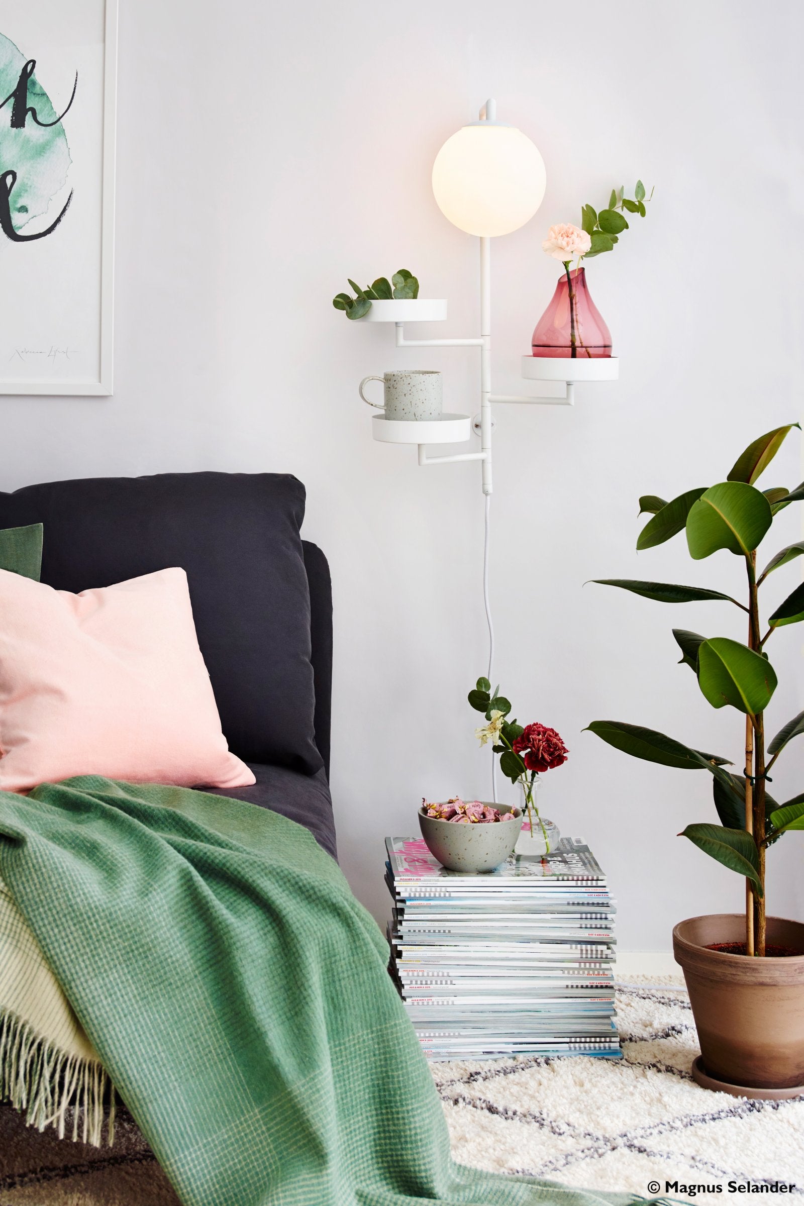 Vägglampa Astoria Vit