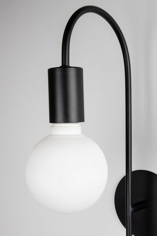 Vägglampa Grace Svart