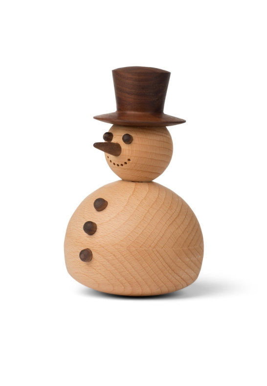 Trädekoration Snögubbe H14,2x Ø8,8 cm