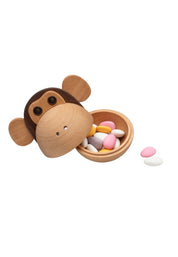 The Monkey Skål Ø14 cm Bok/Valnöt