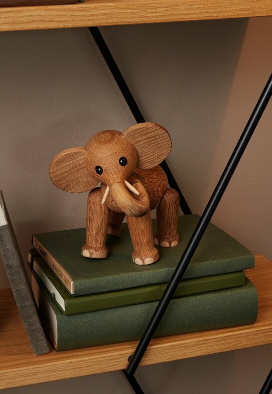 Ollie Elefant Trädekoration, Ek/Lönn