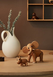 Ollie Elefant Trädekoration, Ek/Lönn